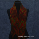 woven wool felted scarf