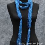 Blue strands with Glitz boa